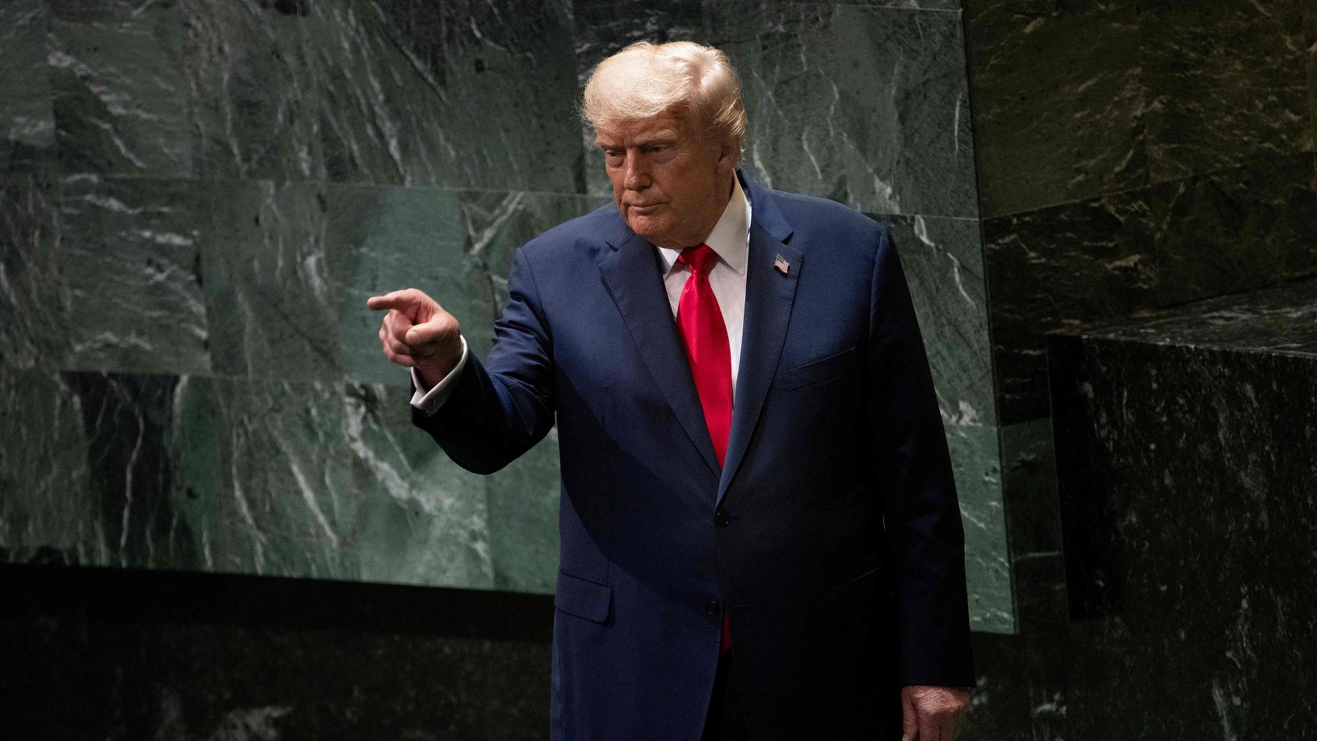 Donald Trump bei der UN-Vollversammlung in New York | AFP