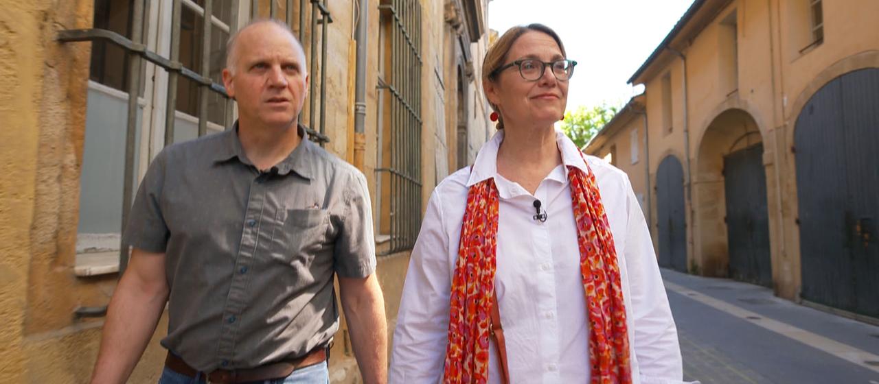 Lisa und James in Aix.