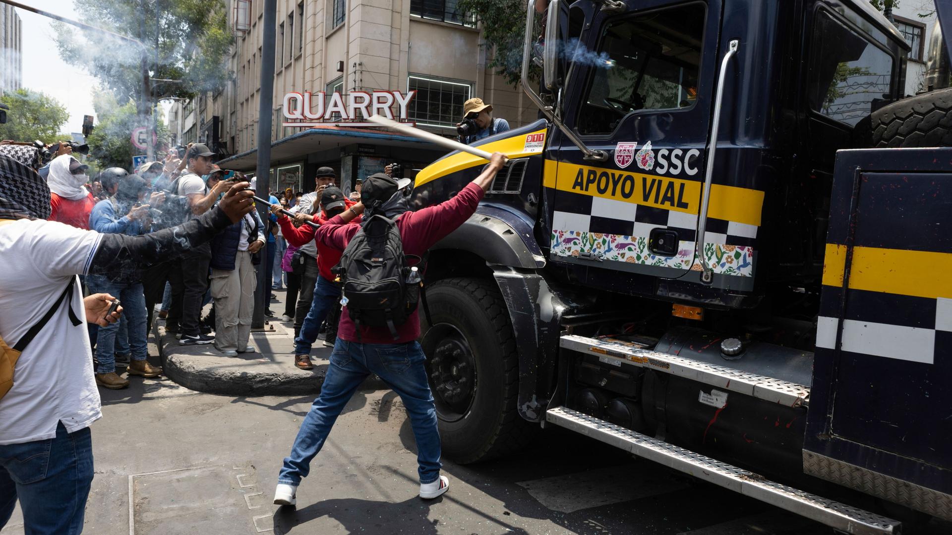 Lehrerproteste in Mexiko-Stadt | Cristian Leyva/ZUMA Press Wire/d