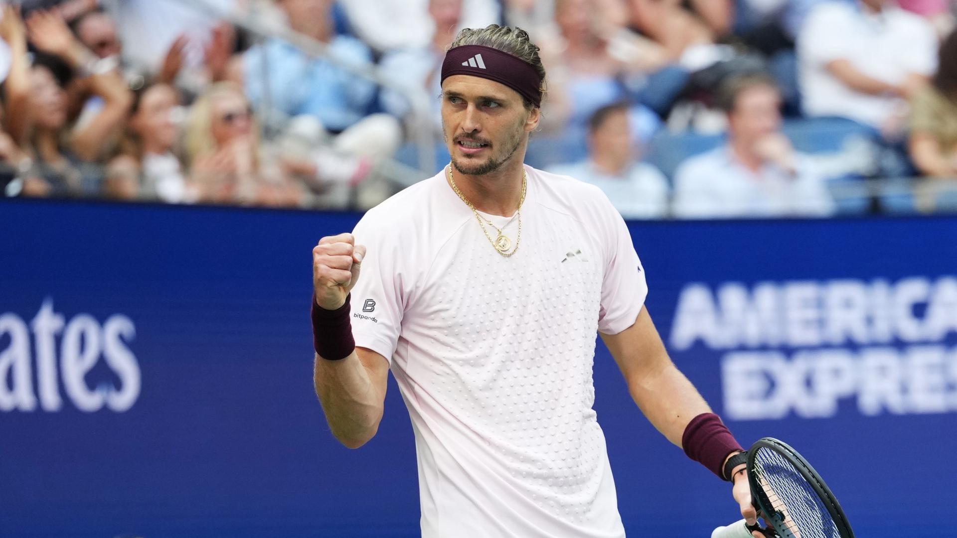 Tennisprofi Alexander Zverev krönt sich zum US-Open-Sieger