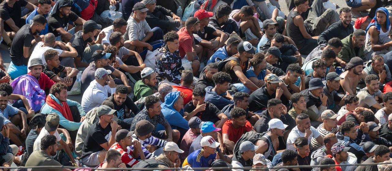 Migranten in Ceuta