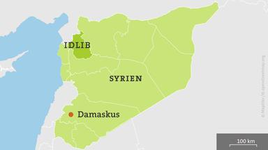 Karte: Syrien mit Region Idlib