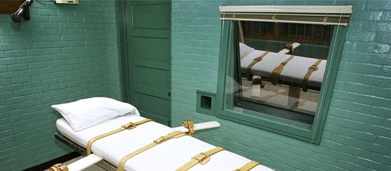 Die Todeszelle des berüchtigten Huntsville-Gefängnisses.
