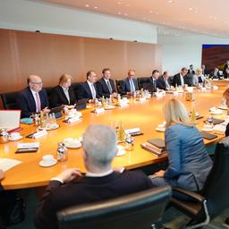 Eine Sitzung des Bundeskabinetts im Bundeskanzleramt
