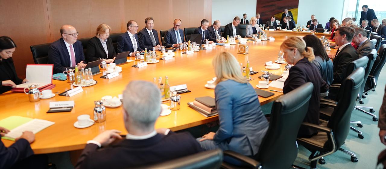 Eine Sitzung des Bundeskabinetts im Bundeskanzleramt