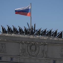 Außenansicht des russischen Verteidigungsministeriums in Moskau.