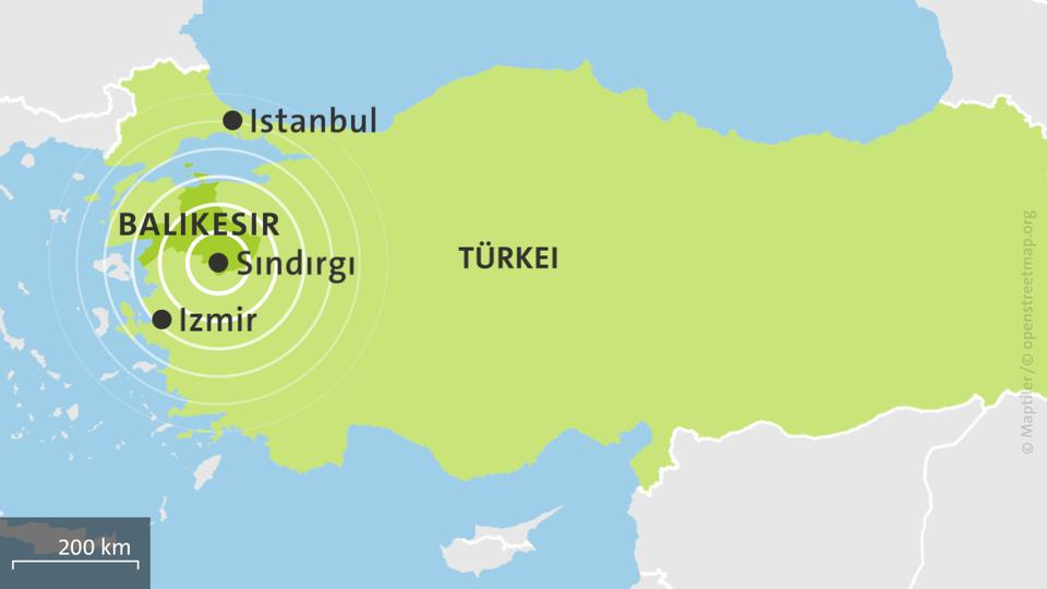 Zwischen Istanbul und Izmir: Ein Todesopfer nach Erdbeben | tagesschau.de