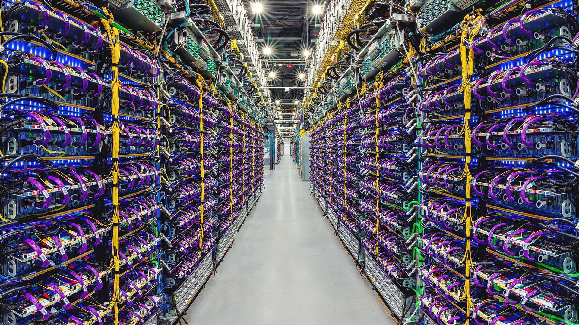 Hochleistungsrechner von Google. | picture alliance/dpa/Google