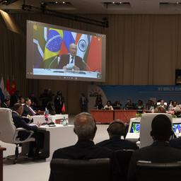 Russlands Präsident Putin beim BRICS-Treffen 