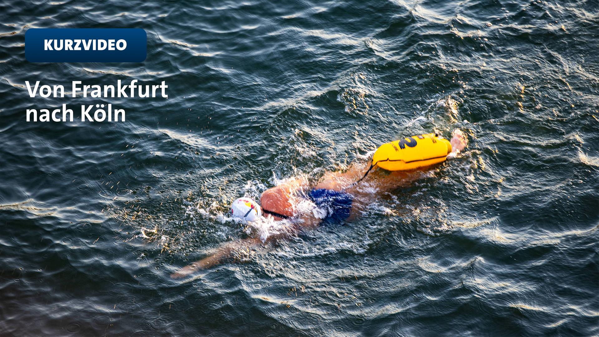 Extremsportlerin schwimmt 200 Kilometer bis nach Köln