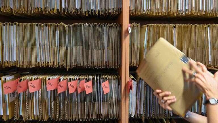 Aktenschrank in einer Behörde