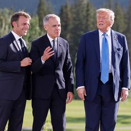 Emmanuel Macron, Mark Carney, Donald Trump und Keir Starmer.
