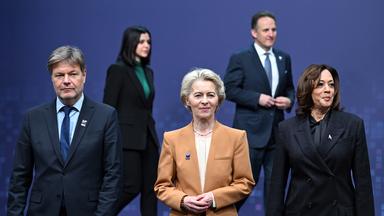 Robert Habeck, Ursula von der Leyen und Kamala Harris
