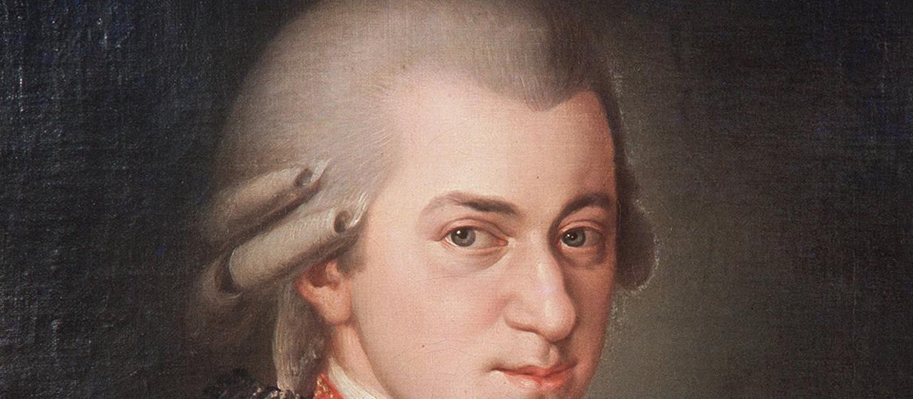 Porträt in Öl des Komponisten Wolfgang Amadeus Mozart | dpa Porträt in Öl des Komponisten Wolfgang Amadeus Mozart