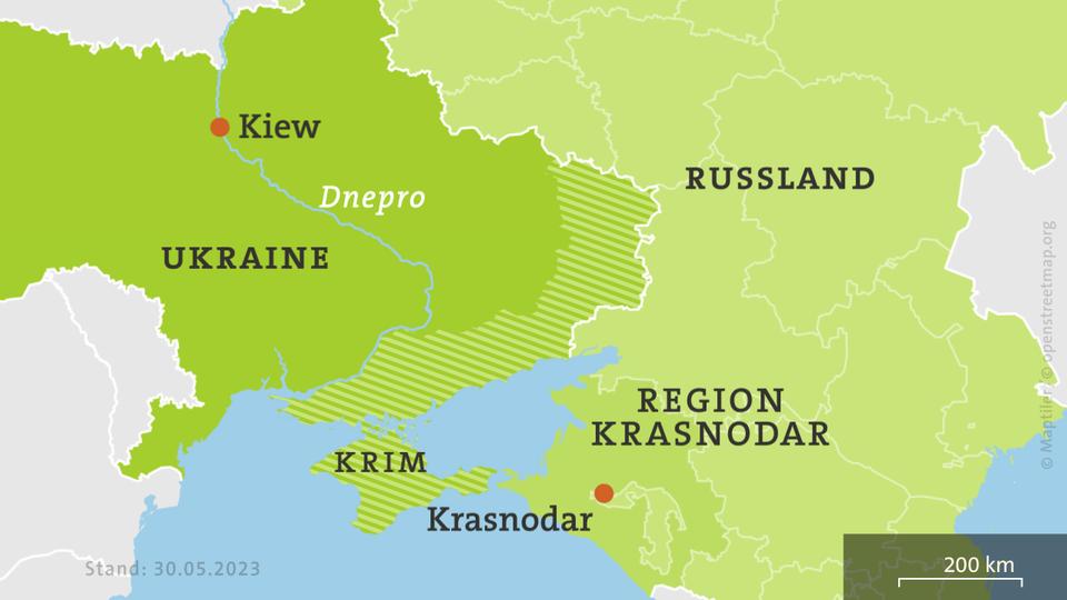Karte: Region Krasnodar, Russland