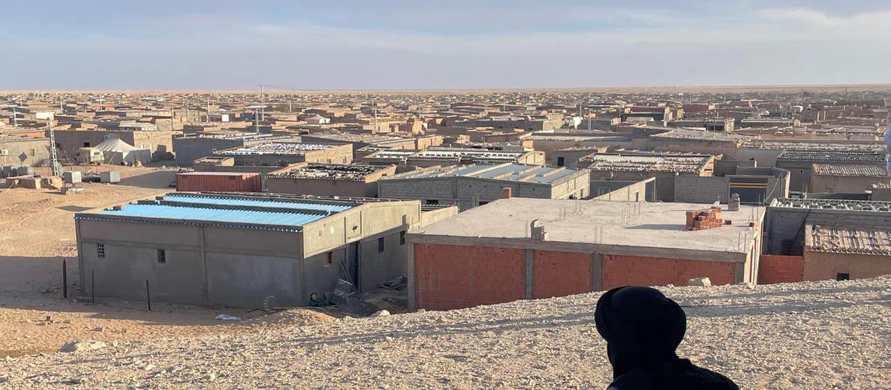 Blick auf ein Flüchtlingslager in Algerien.