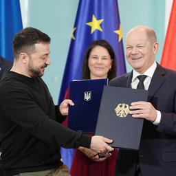 Olaf Scholz und Wolodymyr Selenskyj