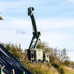 Eine mobile Radarstation in Dänemark