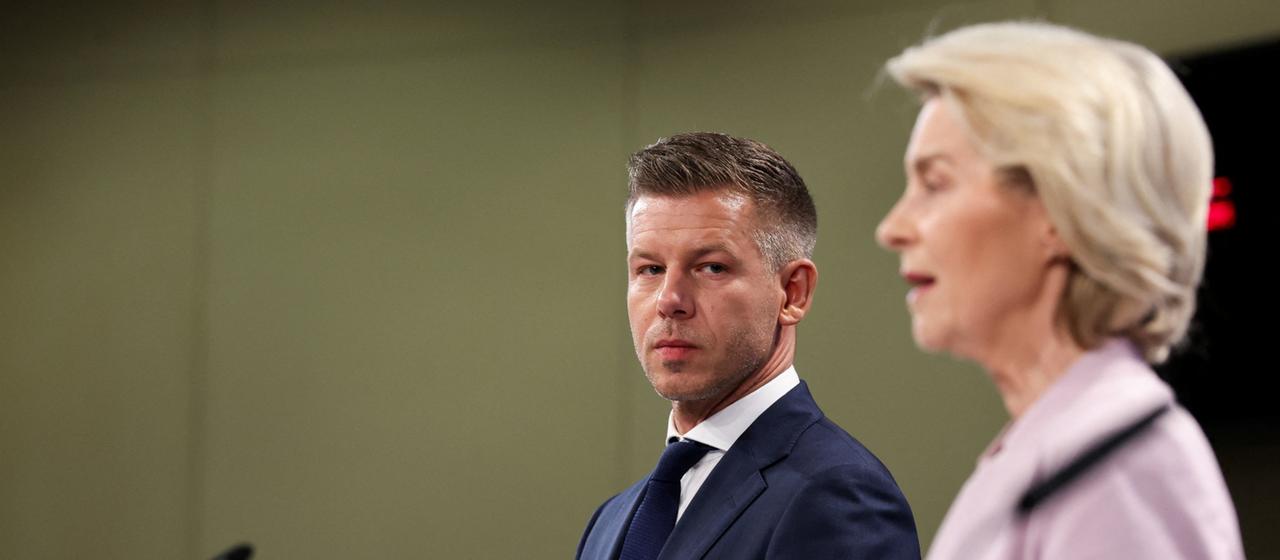 Peter Magyar und Ursula von der Leyen