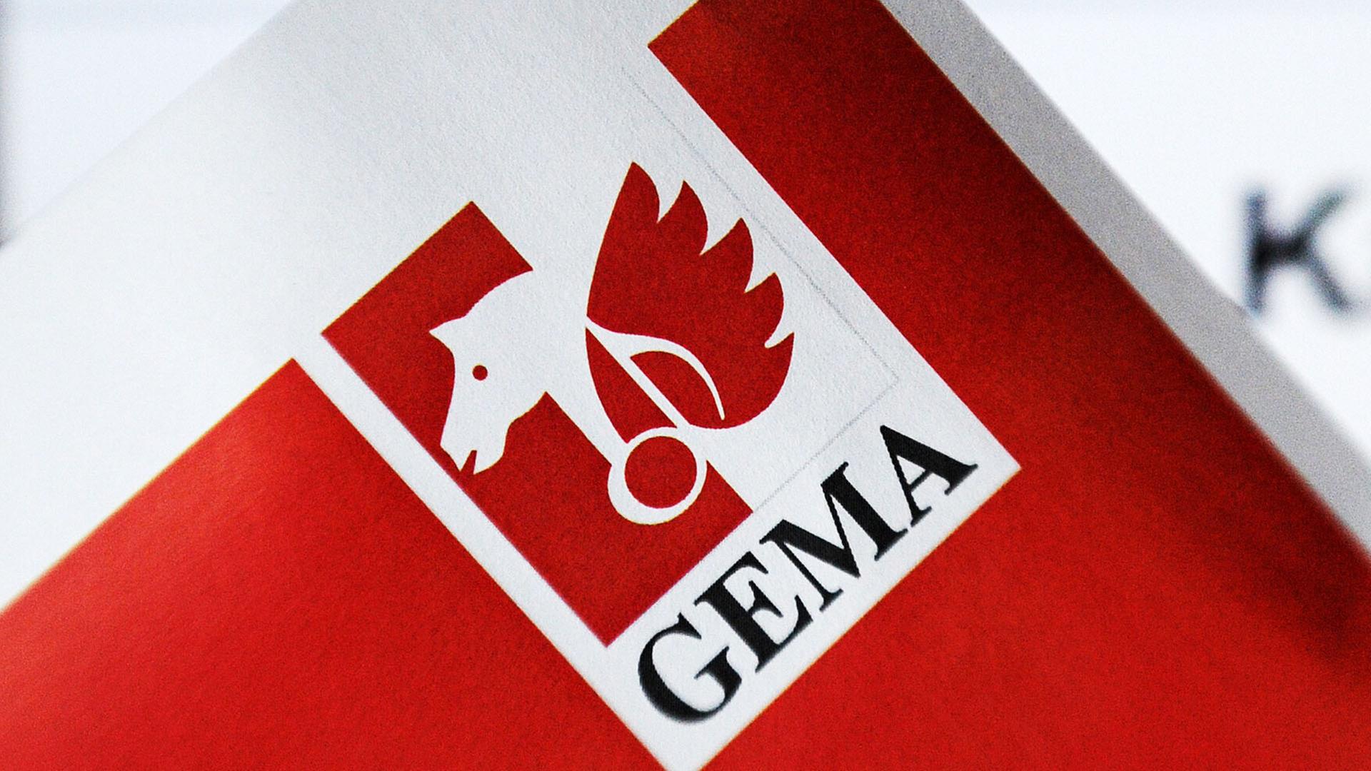 Das Logo der Gema (Gesellschaft für musikalische Aufführungs- und mechanische Vervielfältigungsrechte). | picture alliance / dpa