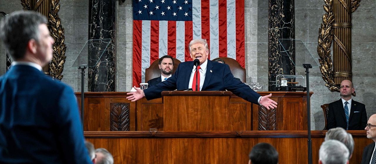 Trumps Rede zur Lage der Nation im US-Kongress