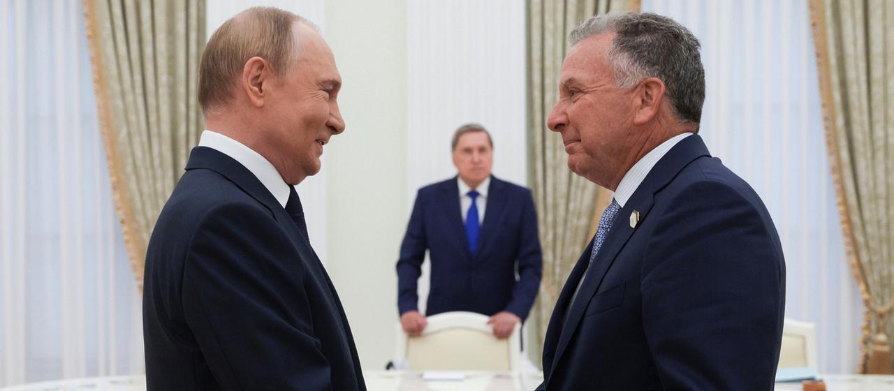 Vladimir Putin and Steve Witkoff 