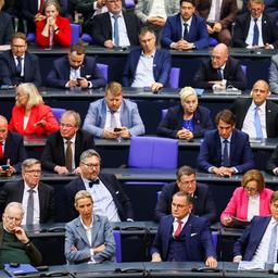 Blick auf die Fraktion der Alternative für Deutschland (AfD) im Deutschen Bundestag