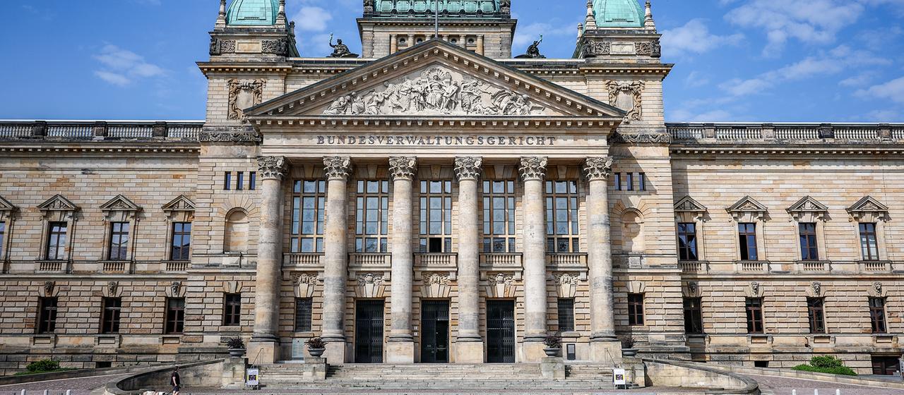 Außenansicht des Bundesverwaltungsgerichts in Leipzig.