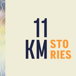 Das logo von "11km-stories".