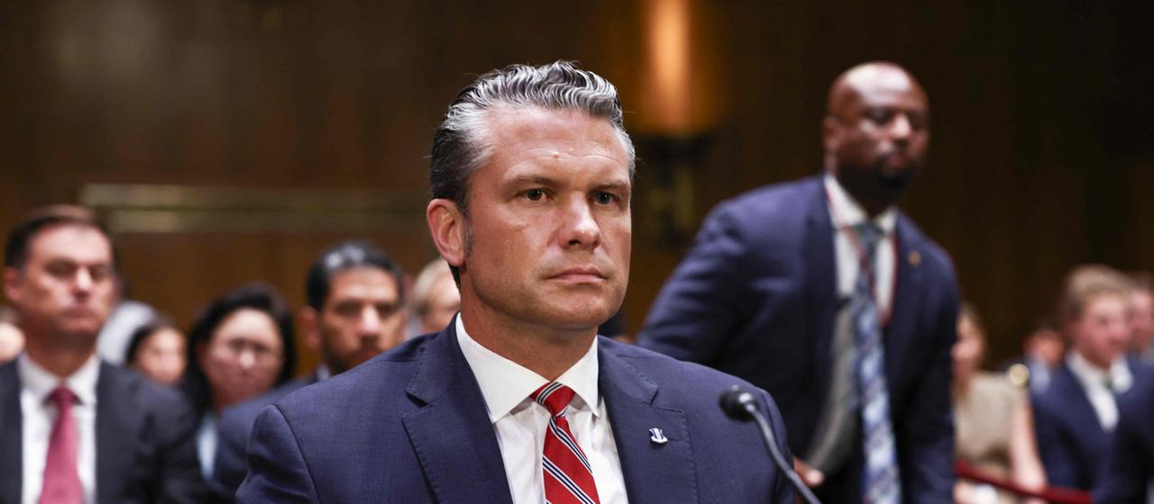 US-Verteidigungsminister Pete Hegseth sagt am 21. Juli 2026 während einer Anhörung des Haushaltsausschusses des Senats aus.