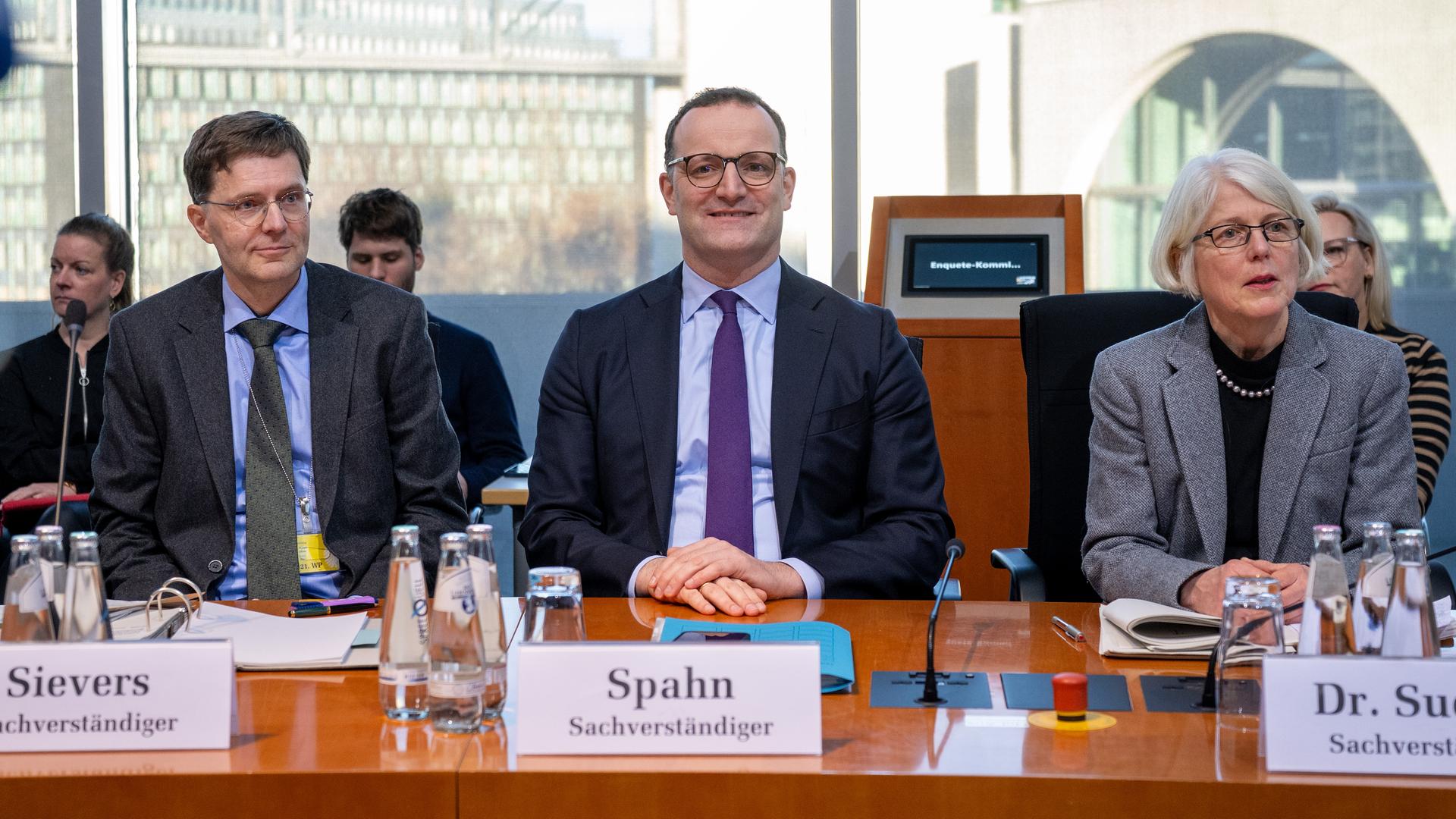 Der Unions-Fraktionsvorsitzende Spahn in der Enquetekommission  | dpa