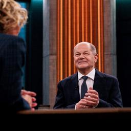 Bundeskanzler Olaf Scholz in der ARD-Sendung „Caren Miosga“. Es geht unter anderem um die Vertrauensfrage und Neuwahlen.