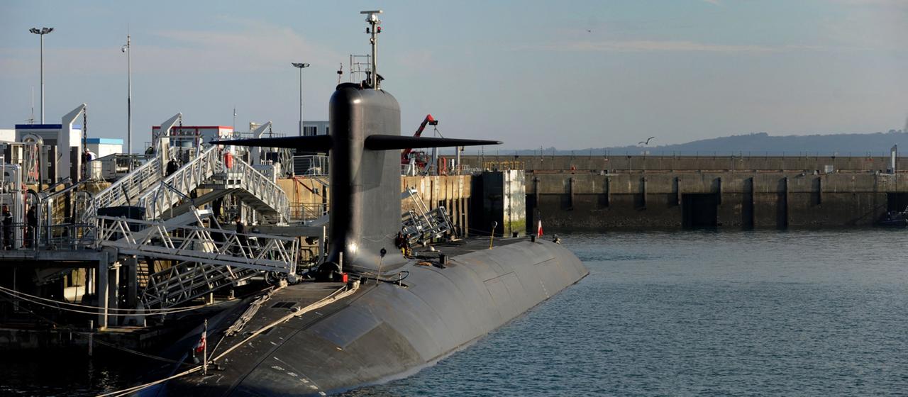EIn französisches Atom-U-Boot in Île Longue (Archivbild). 