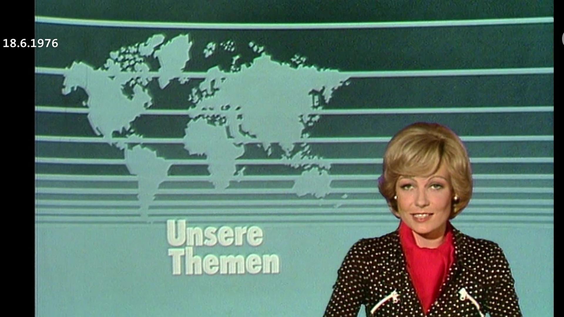 Dagmar Berghoff als erste Sprecherin vor 50 Jahren bei der tagesschau