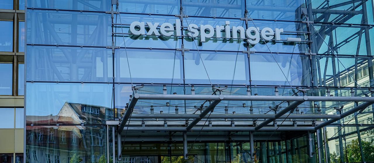 Das Verlagsgebäude von Axel Springer in Hamburg.