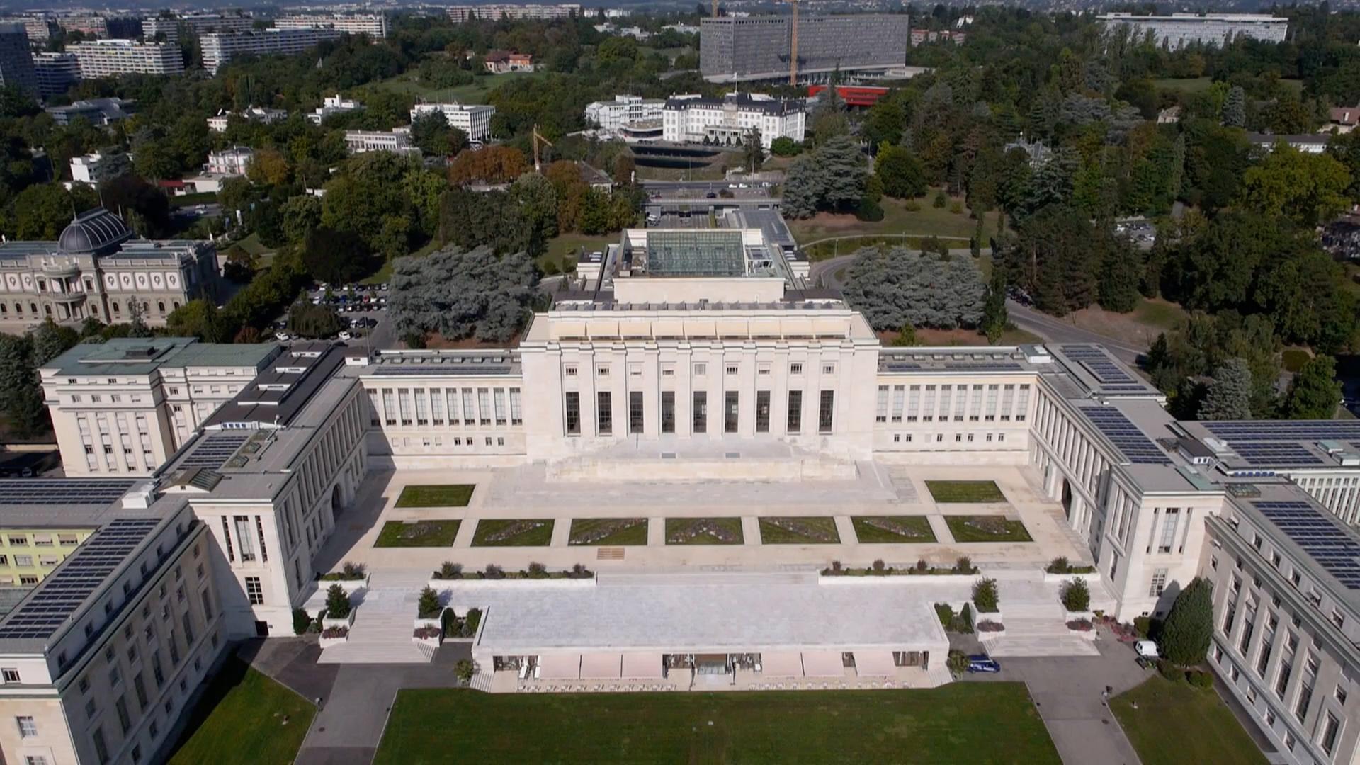 Das UN-Gebäude von oben. | ARD Genf