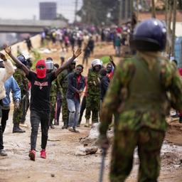 Protestierende in Nairobi
