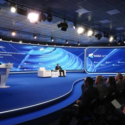 Russlands Präsident Putin bei einem Auftritt im politischen Diskussionsklub Valdai.