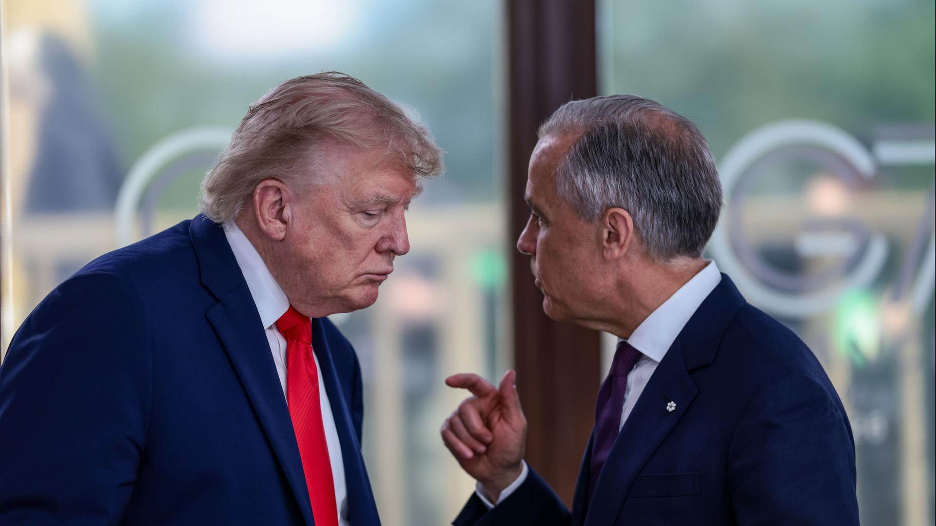 Trump und Carney beim G7-Treffen | Evelyn Hockstein/Pool Reuters vi