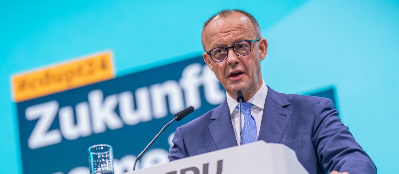 "Es wird eine staatstragende Rede erwartet", Uli Hauck, ARD Berlin, zu  Auftakt des CDU-Bundesparteitags