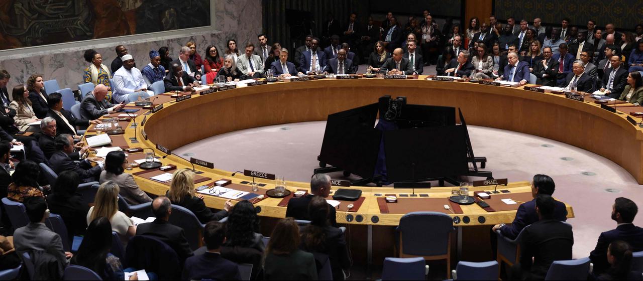 Versammlung des UN-Sicherheitsrats zur Abstimmung über den Gaza-Friedensplan 