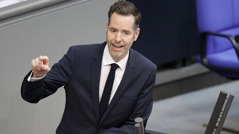 Christian Dürr spricht im Bundestag.