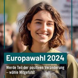 Titelseite des Wahlflyers der Tierschutzpartei zur Europawahl