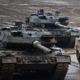 "Leopard"-Panzer auf einem Truppenübungsplatz in Münster