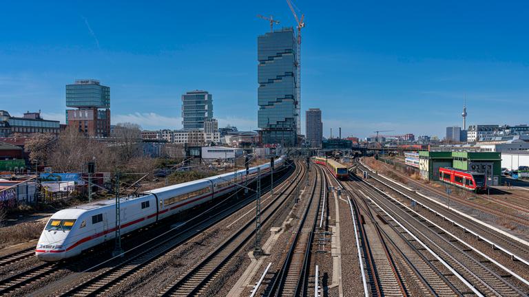 Bahnschienen in Berlin