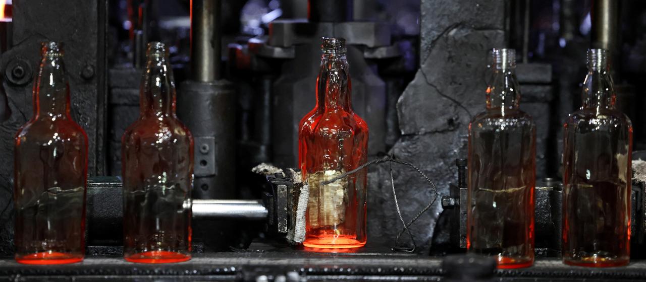 Glasflaschenproduktion in Firozabad