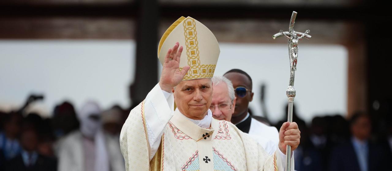 Papst Leo XIV. bei einem Gottesdienst in Kamerun