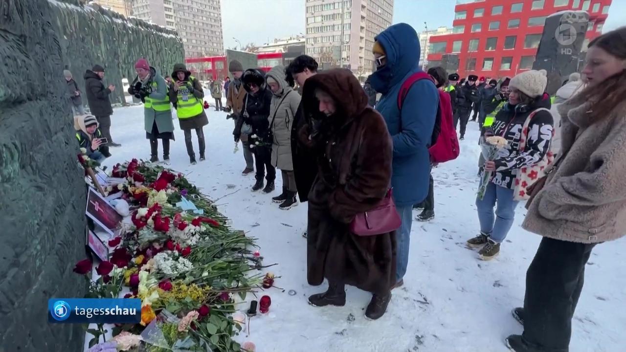 Nach Tod des Kreml-Kritikers Nawalny: Hunderte Festnahmen bei Gedenk-Aktionen | tagesschau.de