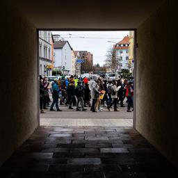 Teilnehmer einer Demonstration gegen die Corona-Maßnahmen.