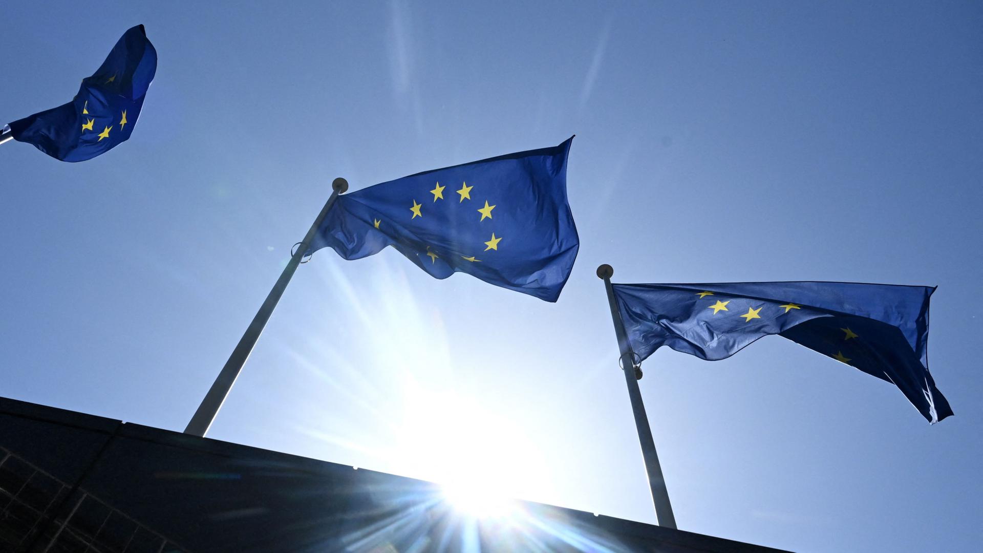 EU-Flaggen wehen in Brüssel | AFP